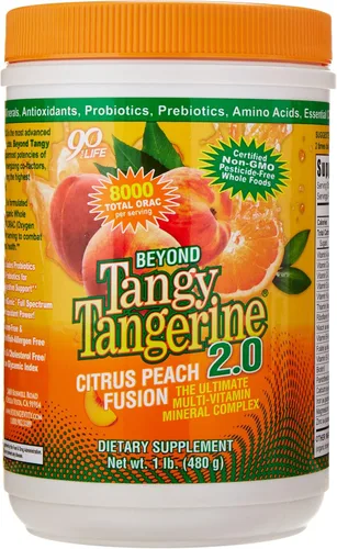 Miniatura 9 de Youngevity Beyond Tangy Tangerine 2.0 Citrus Peach Ultimate Complejo multivitamínico y mineral, hecho con alimentos naturales y integrales, 8,000