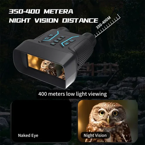 Miniatura 7 de Gafas de visión nocturna y prismáticos de visión nocturna con agarre, video 4K UHD, imagen de 36 MP, pantalla HD de 4.5 pulgadas, zoom digital 8X