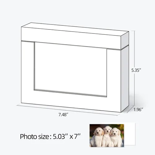 Miniatura 6 de Cajas de fotos de cartón para fotos de 5 x 7 pulgadas, juego de cajas de almacenamiento de fotos familiares, caja de álbum de fotos, caja de Blue2
