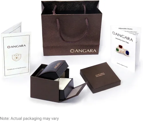 Miniatura 8 de ANGARA Collar con colgante solitario de topacio azul natural de Londres para mujeres, niñas en cadena de plata de ley (grado A tamaño-0.197 in)