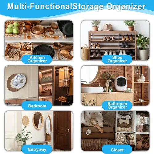 Miniatura 5 de Aheroi Organizador grande con 35 bolsillos para colgar sobre la puerta, organizador de zapatos colgante con bolsillos de malla transpirable