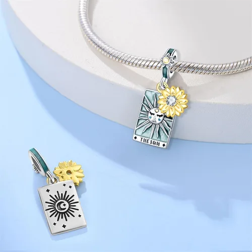 Miniatura 37 de KUNSIR Los abalorios se adaptan a pulseras Pandora para mujer, plata de ley 925, cuentas colgantes de joyería para niñas, dijes de feliz cumpleaños