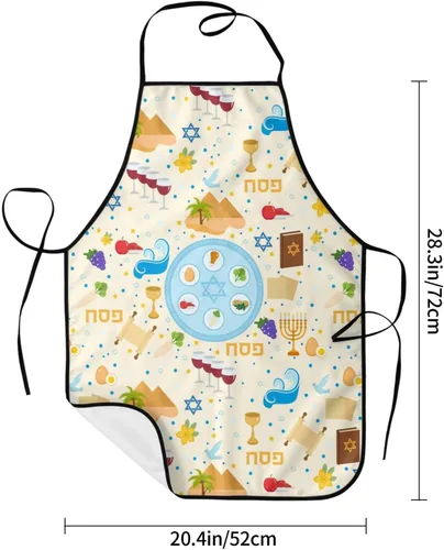 Miniatura 5 de Delantal de Mardi Gras 2023 para mujeres y hombres, delantales ajustables para decoración de cocina, cocina, Navidad, cena, fiesta de vacaciones