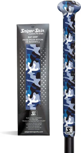 Miniatura 12 de SNIPER SKIN Agarre de bate de béisbol y sóftbol Envoltura de agarre de bate de repuesto Fácil instalación Duradero Impermeable Adherente
