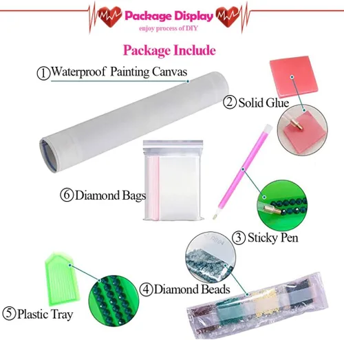 Miniatura 6 de Eiazuiks Kits de pintura de diamantes para adultos, elefante 5D DIY kits de arte de diamantes de perforación completa puntos de diamantes para G2978