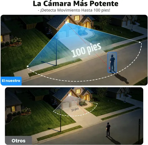 Miniatura 4 de Cámaras de seguridad solar celular 4G LTE inalámbricas para exteriores, sin WiFi Ultra Cámara de panel solar, grabación 24/7, visión nocturna a