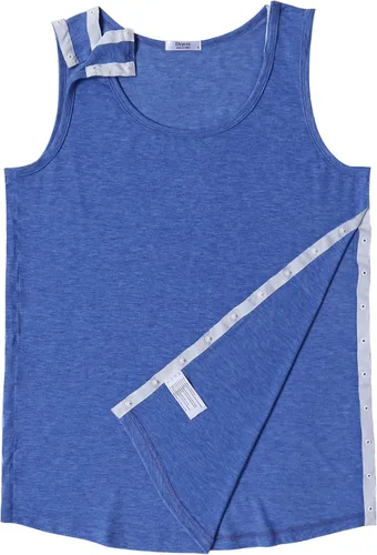 Miniatura 7 de Deyeek Camisetas sin mangas unisex con acceso completo a presión para hombres y mujeres, camisetas de recuperación de hombro para después