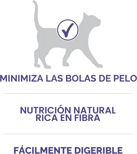 Miniatura 3 de Purina ONE Hairball Formula, alimento para gatos premium, Fórmula para bolas de pelo