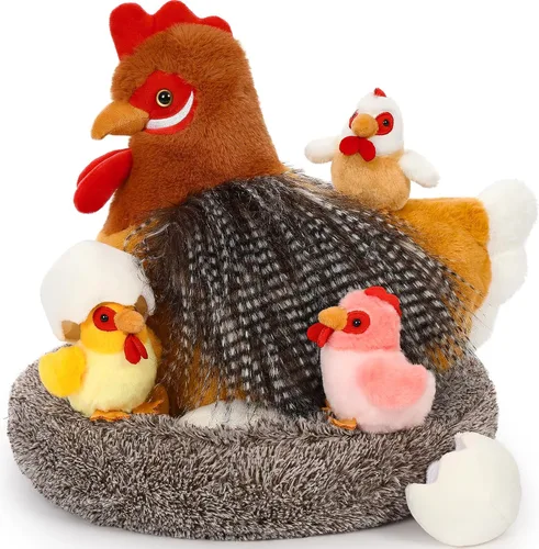 Miniatura 25 de BENINY Peluche de conejo rosa grande de 24 pulgadas – Conejito de peluche grande de Pascua, regalos para niñas y bebés, sorpresa de peluche con 3