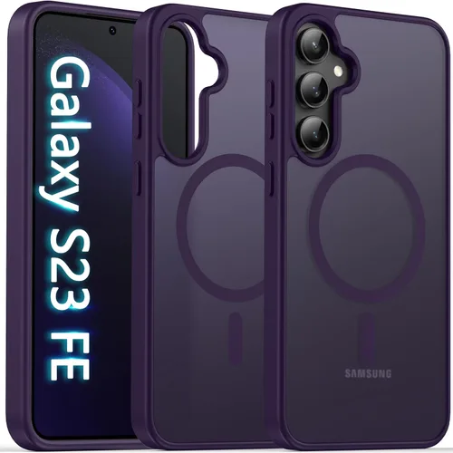 Miniatura 69 de Oterkin Funda magnética para Samsung Galaxy S24 Ultra mate, funda para teléfono S24 Ultra compatible con MagSafe, esmerilada, translúcida, a prueba