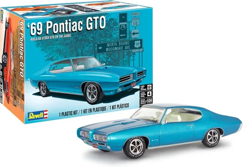 Revell 14530 1969 Pontiac GTO Judge 1:24 Escala 63 piezas Nivel de habilidad 4 Modelo Kit de construcción de automóviles
