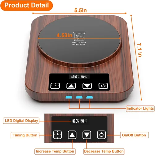 Miniatura 3 de Calentador Eléctrico para Masa Madre, Almohadilla de Calentamiento Mejorada para Masa Madre, Herramienta de Fermentación con Calentador para Masa