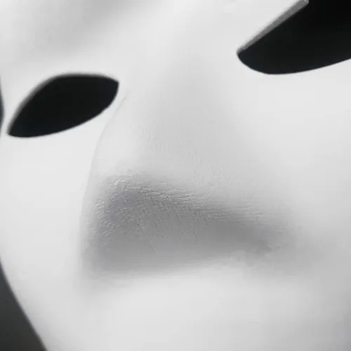Miniatura 2 de GSHLLO 3 máscaras pintables de gato en blanco para mascarada, máscaras blancas pintadas a mano para Halloween, fiesta de baile, cosplay