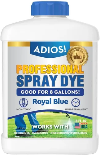 Miniatura 7 de Adios! Marcador profesional de tinte en aerosol azul, (16 onzas), indicador para el cuidado del césped y el césped, seguro para mezclar