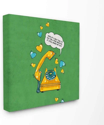 Stupell Industries Make My Day - Libro de cómic vintage inspirador, diseño del artista Ester Kay, arte de pared, 30 x 1.5 x 30 pulgadas, lienzo
