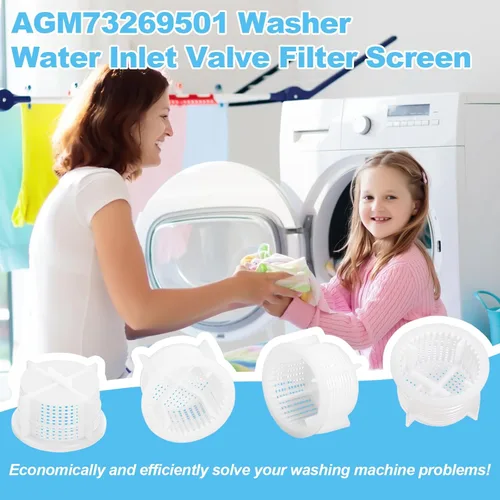Miniatura 7 de Pantalla de filtro de válvula de entrada de agua AGM73269501 mejorada para lavadoras LG Ken-more, reemplaza para AP5202486, 1810261, AH3618281