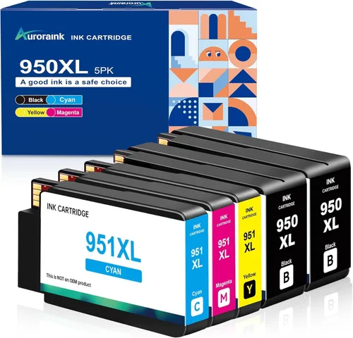 950XL 951XL - Paquete combinado de cartuchos de tinta de repuesto para HP 950XL 951XL para impresoras HP Officejet Pro 8600 8610 8630 8620 8615 8625