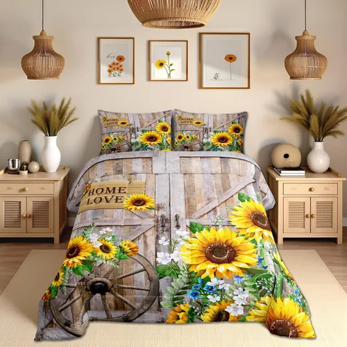 Miniatura 52 de Juego de ropa de cama Happy Camping de Homewish, tamaño individual, con diseño de osos cazadores y pinos, para niños, hombres, adultos, decoración