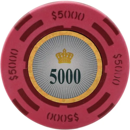 Miniatura 7 de Versa Games Crown Casino - Fichas de póquer de arcilla de 0.35 onzas de peso, paquete de 50 (colores a elegir) (morado)