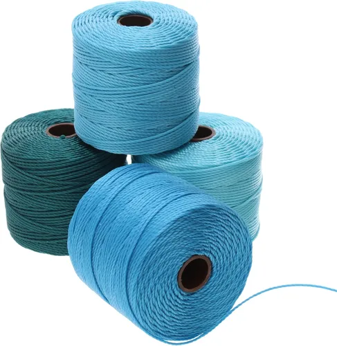 Miniatura 27 de The Beadsmith S-Lon Cordón para Cuentas – Cordón de Nylon Torcido de 0.5 mm para Ensartar, Paquete de 4, Mezcla de Neutrales Fríos, TEX210, 77