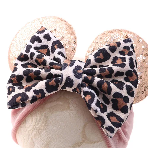 Miniatura 10 de Diadema para bebé niña con orejas de ratón y lazo de lunares 3D, diadema ancha para recién nacido, bebé y niña, accesorios para la cabeza