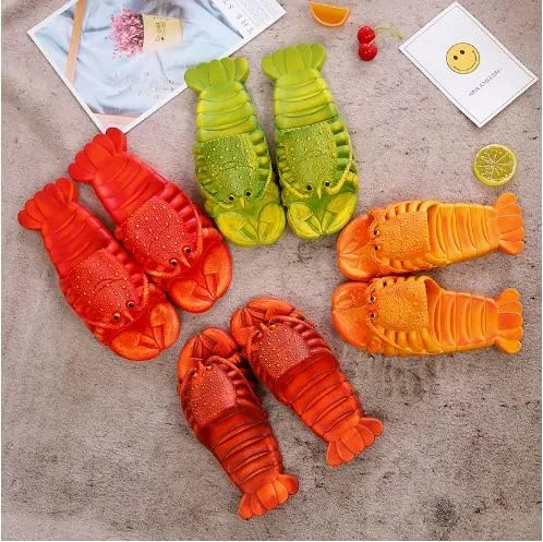 Miniatura 6 de COOL JOHOZO Zapatillas de langosta, sandalias de bajo, zapatillas de animales animales zapatillas de pescado, zapatillas de langosta zapatillas