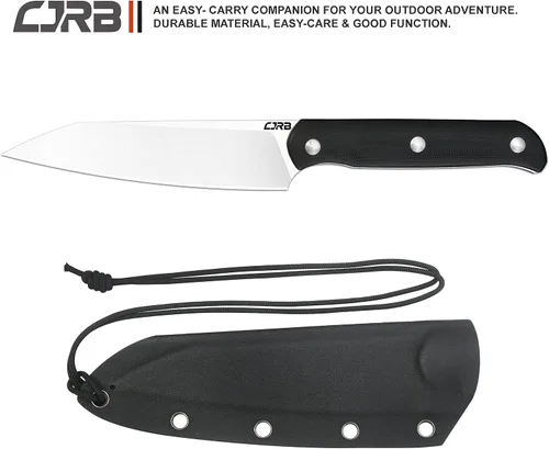 Miniatura 5 de CJRB CUTLERY Cuchillo táctico Silax (J1921) AR-RPM9 Hoja de acero en polvo Negro G10 Mango Cuchillo de bolsillo Cuchillo de hoja fija Cuchillo EDC