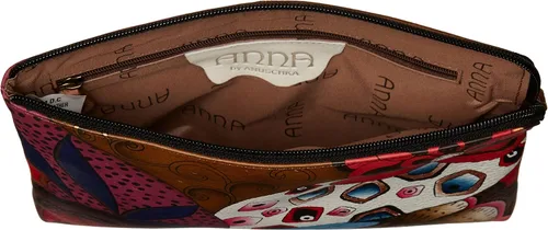 Miniatura 3 de Anna by Anuschka Bolso de pulsera de cuero genuino pintado a mano para mujer