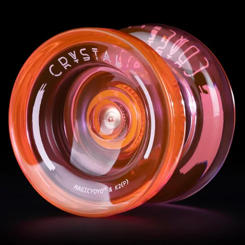 Miniatura 12 de MAGICYOYO Yo Yo de Cristal Profesional K2, Yoyo Responsivo para Niños de 8-12, Yo-yo de Plástico con Giro de Dedo para Trucos con Rodamiento No