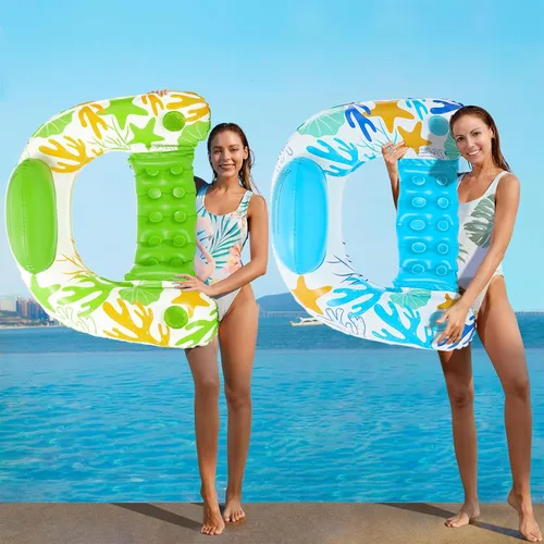 Miniatura 9 de Jasonwell Silla Flotante Hinchable para Piscina - Pack de 2 Sillas Flotantes para Piscina, Sillas Flotantes para Piscina con Portavasos, Silla