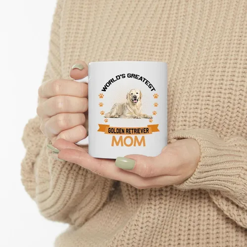 Miniatura 3 de World's Greatest Light Golden Retriever Dog Mom Gifts for Women Funny Coffee Mug White Ceramic Cup 11oz