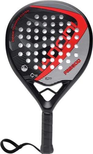 Pala de pádel Superficie de Fibra de Carbono con núcleo de espuma EVA Memory Flex Pala de pádel ligera rojo (8300-Red)