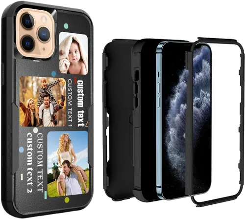Miniatura 67 de Funda de fotos personalizada para iPhone 11 Apple Phone Plaid Collage - Imagen personalizada para hacer fotos en 3 híbridos gruesos resistentes