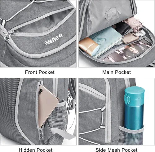 Miniatura 2 de G4Free Mochila pequeña de senderismo de 12 L/20 L, mini mochila con RFID, compacta, multiusos, para hombres y mujeres, camping, caminata, viaje