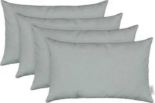 Miniatura 131 de RSH DECOR: Sunbrella - Juego de 4 almohadas lumbares, 20 x 12 pulgadas, tela de rendimiento resistente al agua y a la decoloración, fundas