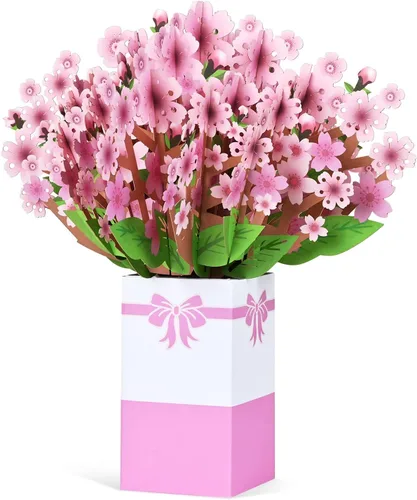Miniatura 9 de POPGIFTU Paquete de 3 tarjetas emergentes 3D para el día de la madre con sobres y etiquetas de mensaje, juego de tarjetas de felicitación de ramo