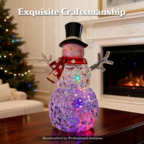 Miniatura 3 de Adornos de muñeco de nieve de Navidad, globos de nieve de Navidad, muñecos de nieve con música LED, decoración de muñeco de nieve de 9 pulgadas