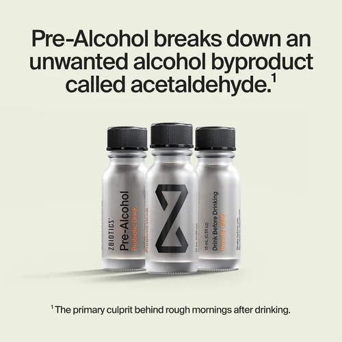 Miniatura 3 de ZBiotics Siéntete mejor después de beber, despierta renovado, respaldado por la ciencia, probiótico patentado para mañanas más fáciles, apto