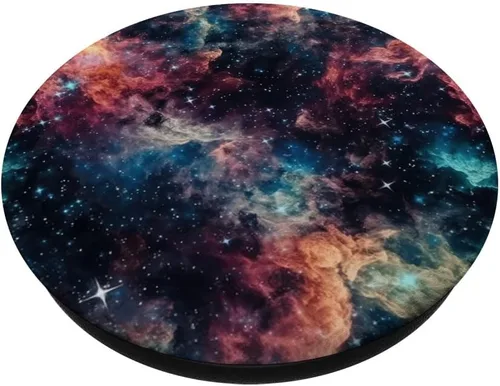 Miniatura 2 de PopSockets estéticos de nebulosa espacial Galaxy intercambiables PopGrip