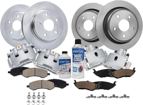 Miniatura 42 de Detroit Axle - Rotores de freno para Nissan NV2500 NV3500 NV1500 NV1500 2012-2021, repuesto de rotores de freno de disco: rotor delantero de 14.17