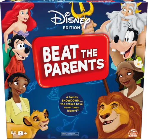 Miniatura 9 de Juego de Trivia Familiar Clásico Beat The Parents, Niños Contra Padres, con 25 Cartas de Bonificación para Edades de 6 años en adelante