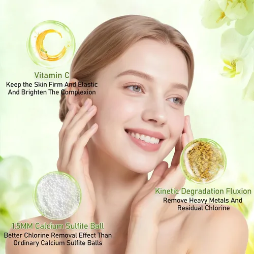 Miniatura 3 de Filtro de ducha de metal de alta calidad con vitamina C, material de acero inoxidable 304, agua blanda limpia, elimina el 99% de cloro, mejora tu