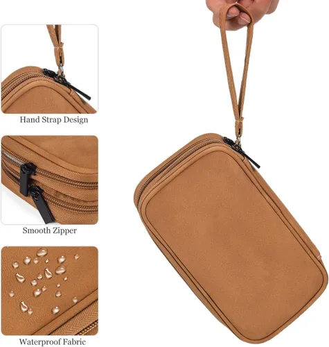 Miniatura 6 de Organizador electrónico para cable de viaje, bolsa organizadora electrónica, funda organizadora de accesorios electrónicos impermeable para banco