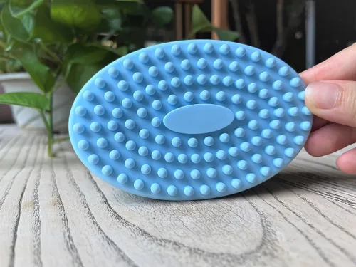 Miniatura 4 de Cepillo sensorial prémium para niños o autismo, limpiador corporal de silicona suave, cepillos sensoriales 2 en 1 para terapia ocupacional, esponja