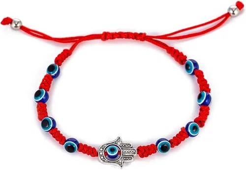 Brazalete de cuerda hecho a mano para mujeres, hombres o niñas, de cordel negro o rojo, brazalete ajustable, joyería minimalista, diseño contra el