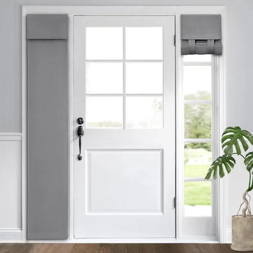 Miniatura 28 de HOMEIDEAS Cortinas Opacas para Aula para Puerta Principal, Cubierta de Ventana de Puerta de Aula, Persianas de Privacidad con Aislamiento Térmico