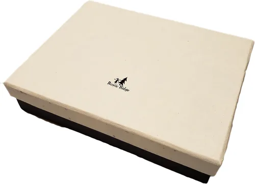 Miniatura 4 de Álbum de fotos rústico de cuero genuino con caja de regalo, páginas estilo álbum de recortes, capacidad para 60 fotos de 4 x 6 o 5 x 7 pulgadas