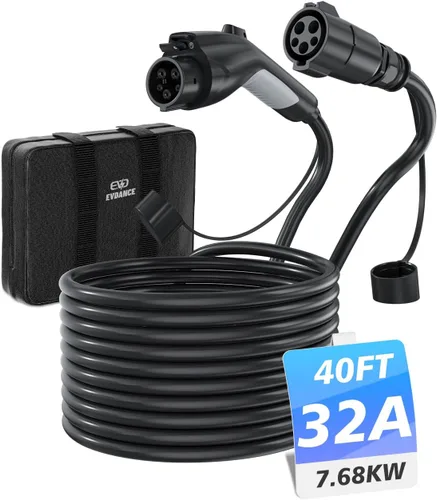 Miniatura 12 de EVDANCE Cable de extensión J1772, cable de extensión de cargador EV 32A, cable de carga de 21 pies para vehículo eléctrico de 110 V-240 V