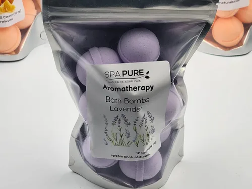 Miniatura 4 de Bombas de baño de aceite esencial, fabricadas en Estados Unidos con leche de coco y manteca de karité, para un lujoso baño de spa en casa