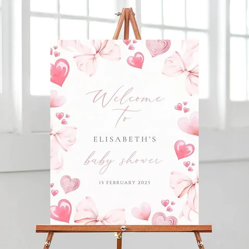 Miniatura 18 de Letrero de bienvenida editable de flores silvestres para baby shower, letrero de mariposa para baby shower, letrero con nombre personalizado